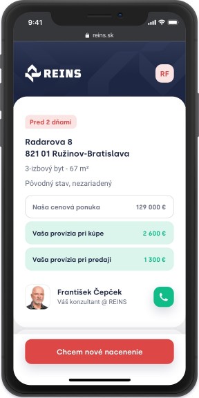 provizny sytem pre realitne kancelarie a realitnych maklerov REINS